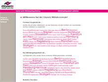 Tablet Screenshot of citynetz-mitfahrzentrale.de